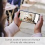 Ring Stick Up Cam Plug-In, videocamera di sicurezza in HD con sistema di comunicazione bidirezionale, colore bianco, compatibile