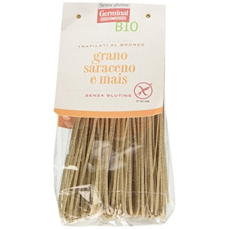 Germinal Bio Tagliolini con Grano Saraceno e Mais Bianco - 250 gr, Senza glutine