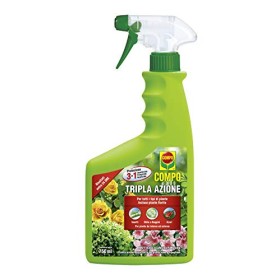 COMPO Tripla Azione, Spray Insetticida, Fungicida, Acaricida, Pronto all'Uso, per la Protezione di Piante Ornamentali e da Fiore