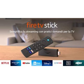 Fire TV Stick con telecomando vocale Alexa (con comandi per la TV) | Streaming in HD | Modello 2021