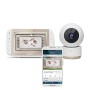 Motorola Halo+ - Over the Crib Baby Video Monitor con unità genitore portatile da 4,3" - App Wi-Fi Hubble connessa per smartpho