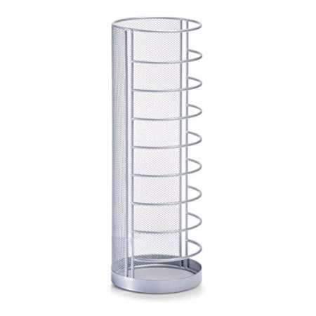 Zeller 17714 Portaombrelli a rete, Acciaio, diametro: 14cm, altezza: 40,5 cm, grigio
