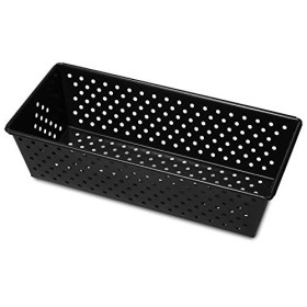 Guardini Gardenia, Stampo Forato per Pane 25x11cm, Acciaio con rivestimento antiaderente, Colore nero