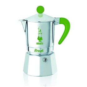 Bialetti 5942 – Caffettiera Espresso Break 3 Tazze, Alluminio