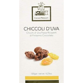 Slitti Chicchi d'Uva Ricoperti da Uno Strato di Cioccolato al Latte e Fondente - 120 g