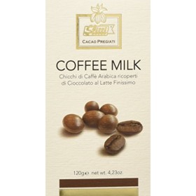 Slitti Chicchi di Caffè Arabica Ricoperti di Cioccolato al Latte ad Alto Contenuto di Cacao - 120 G
