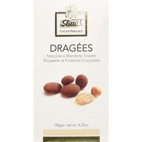 Slitti Nocciole e Mandorle Caramellate Rivestite da Un Mix di Cioccolato al Latte e Fondente - 120 g