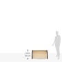 Blinky 96899-05 Pensiline ABS Bronzato, Alveolare, 60x100 cm, Supporti laterali in ABS nero