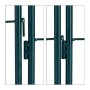 Relaxdays, Verde Set 2 Grigliati da Giardino per Rampicanti, in Metallo 180x50cm Design Arco e Cuore, ad Incastro, Scuro, 180 x 