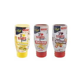 Biffi - Mix Biffi Salse Classiche I Love Street Food : Maionese 247G - Ketchup 280G - Salsa Barbecue 270G