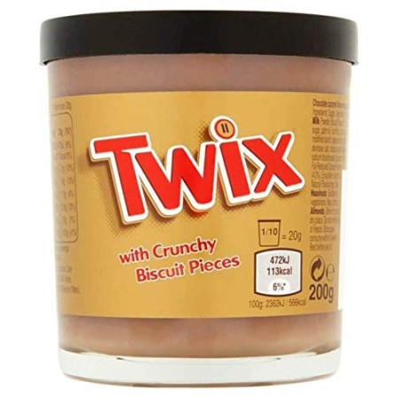 TWIX Spread with Crunchy Biscuit Pieces 200g, 1 pezzo