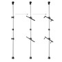 Relaxdays Porta Biciclette Telescopico per 2 Biciclette Regolabile 160-340 cm