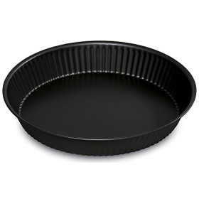 Guardini Gardenia, Stampo Crostata 24cm, Acciaio con rivestimento antiaderente, Colore nero