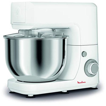 Moulinex QA1501 Masterchef Essential Kitchen Machine, Impastatrice, Capacità di 4.8 L, Movimento Planetario per Risultati Omoge