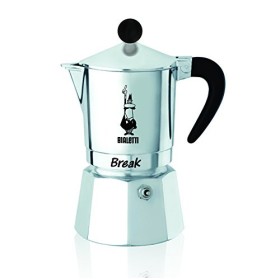 Bialetti Caffettiera Break 6 tazze manico nero