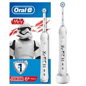 Oral-B Spazzolino Elettrico Ricaricabile Junior, 1 Manico con Personaggi di Star Wars, 1 Testina, per Età da 6 Anni