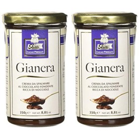 Slitti Gianera Crema da Spalmare al Cioccolato Fondente Ricca di Nocciole - 2 confezioni da 250 g