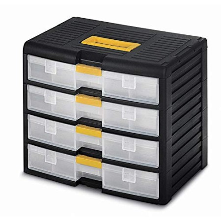 Terry 1206696 Cassettiera, Nero/Giallo