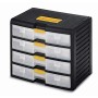 Terry 1206696 Cassettiera, Nero/Giallo