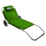 Pierre Cardin L.Tropic V, Spiaggina Lione, Mare Spiaggia Piscina con Ruote, Fantasia Tropical Verde, 145x63x15, Taglia Unica