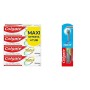 Colgate Kit Protezione della Bocca, Spazzolino a Batteria Omni e 4 Dentifrici con Ingredienti Antibatterici Total Original, per 