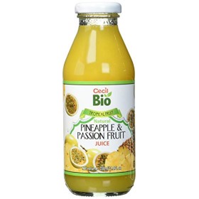Cecil Bio Succo di ananas e frutto della passione, naturale, 350 ml, confezione da 4