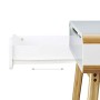 Relaxdays Scrivania con Cassetti, Tavolino Design Nordico, Scrittoio, Tavolo per Studio & Cameretta, 73 X 100 X 45 Cm,Bianco, 73