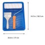 Milisten Kit di rulli per pittura attrezzi con pennello vassoio per rullo di pittura strumenti di riparazione da parete strument