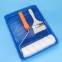 Milisten Kit di rulli per pittura attrezzi con pennello vassoio per rullo di pittura strumenti di riparazione da parete strument