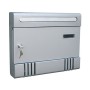 Kippen 10004MS Cassetta Postale, Argento, 290 x 370 x 70 mm