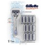 Gillette SkinGuard Sensitive Rasoio Pelli Sensibili Uomo + 11 Lamette di Ricambio