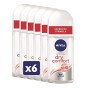Nivea Dry Comfort Deodorante Roll-On, in Confezione da 6 x 50 ml, Antitraspirante, con Formula Dual Active con Doppio Anti-Trasp