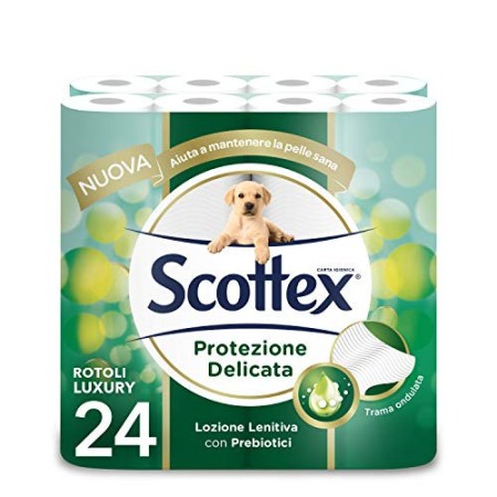 Scottex Scottex Carta Igienica Protezione Delicata, Confezione Da 24 Rotoli Maxi - 2310 g