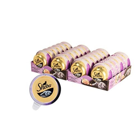Sheba Cibo per Gatto, Filetti di Tonno e Gamberi 80 g - 24 Vaschette