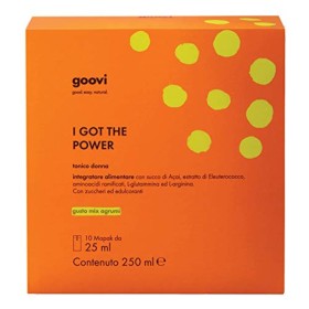Goovi Integratore Energizzante Tonico Donna Gusto Mix Agrumi, 10 da 25 Millilitri