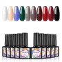 Shelloloh - Set di 10 smalti in gel per unghie, con gel UV