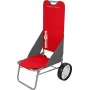 BRUNNER Beach Cart Rosso, Carrello da Spiaggia e Mare