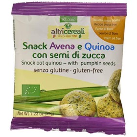 Probios Snack Avena e Quinoa Bio - Confezione da 12 x 35 g, Senza glutine