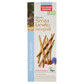 Germinal Bio Filoncini Senza Lievito Integrali - 3 pezzi da 150 g [450 g]