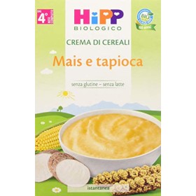 HiPP - Crema di Cereali Bio, Mais e Tapioca, 6 Confezioni da 200 g