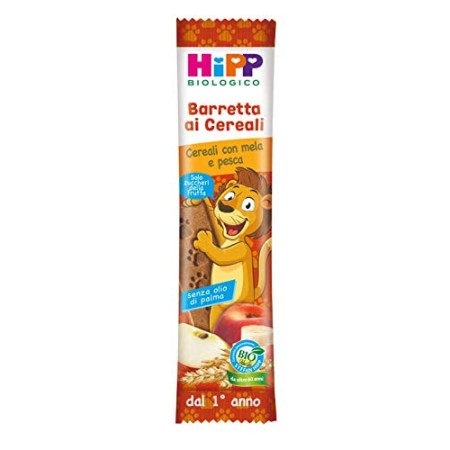 Hipp - Barrette Ai Cereali Bio, Gusto Cereali Con Mela E Pesca, 24 Pezzi da 20 G Ciascuno - 480 g