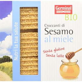 Germinal Bio Croccante di Sesamo Al Miele - 15 confezioni da 3 barrette - 1350 gr