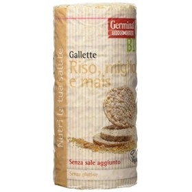 Germinal Bio Gallette Riso, Miglio e Mais - 12 confezioni da 120 gr - 1440 gr