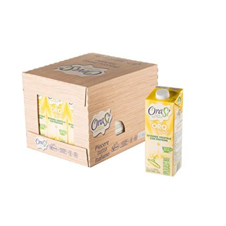 Orasì Orogiallo Bevanda Vegetale Proteica, Originale, 1 Litro, 12 Unità