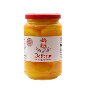 Voglia Di Puglia Datterini Gialli Artigianali In Acqua E Saleli Senza Conservanti Gluten Free 24 Barattoli 300 Grammi