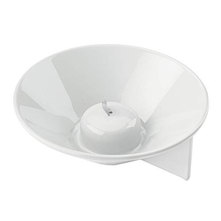Guzzini Home Porta Zampirone, Candela e Incenso Rapa Nui, 14.6 x 4.4 cm, Bianco (White)