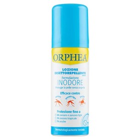 Orphea 187553 Lozione Insettorepellente Contro Zanzara Tigre, Zanzara Tropicale e Zecche. Formula Inodore, Protegge la Pelle, No