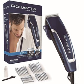 Rowenta TN1600 Driver Tagliacapelli, Lame in Acciaio Inox, Motore AC, 4 Pettini Fissi, 3 Microimpostazioni per Rifinitura Precis