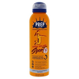 PREP, Spray Dermoprotettivo Sport SPF 30, Protezione Solare Raggi UVA e UVB, Resistente al Sudore e Applicabile sulla Pelle Bagn