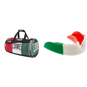 LEONE 1947 Italy Borsone Sportivo, Tricolore, Taglia Unica & Titan Paradenti, Tricolore, Taglia Unica